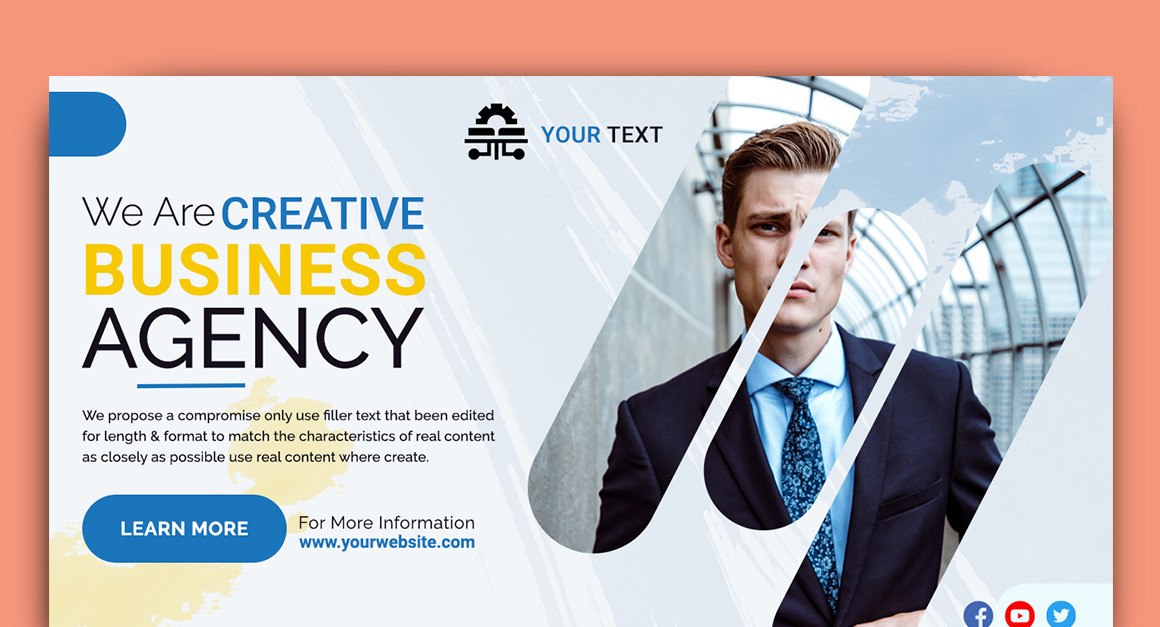 Business Service YouTube Thumbnail Design Template-65