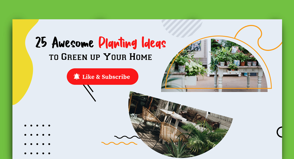 Home Gardening YouTube Thumbnail Design Template-06