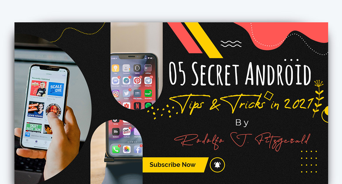 Mobile Tips Tricks YouTube Thumbnail Design -14