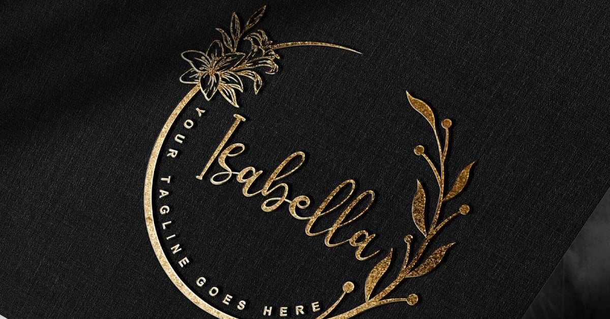 Modern Handwritten Signature Or Photography Isabella logo Design-Brand ...