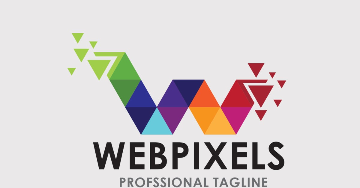 Letter W - Web Pixels Logo #293408 - TemplateMonster