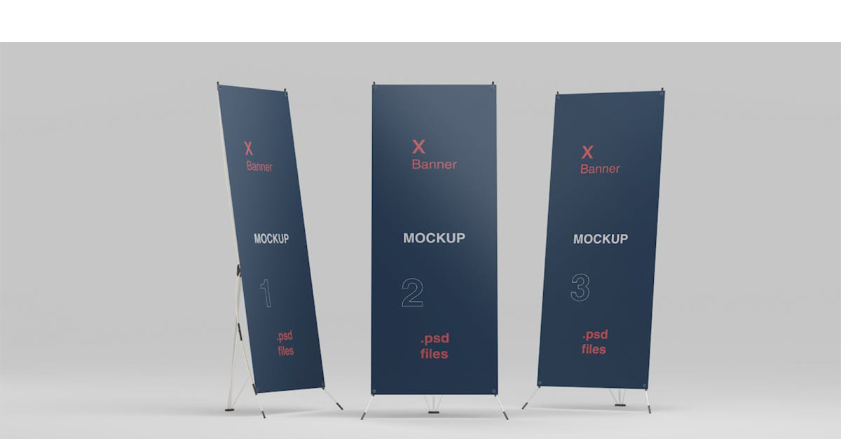 Banner Mockup Set - Banner Mockup Set - TemplateMonster