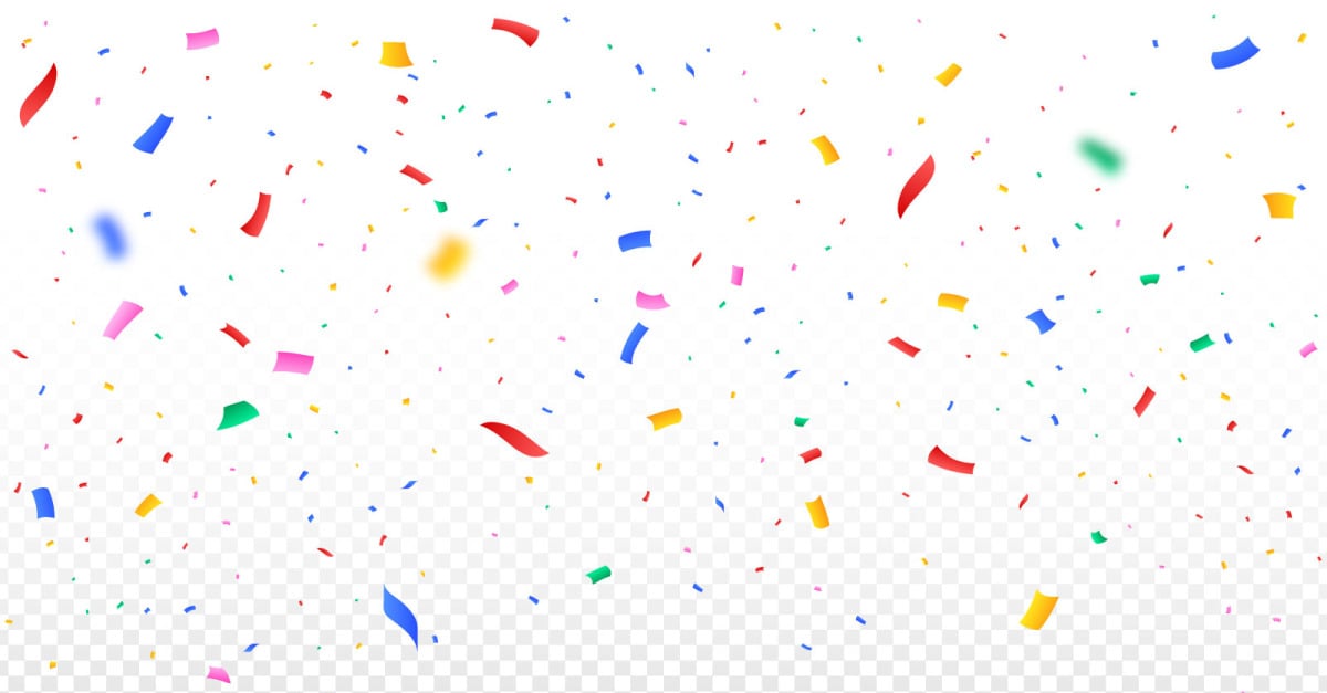 Colorful Confetti Falling Vector Element - TemplateMonster