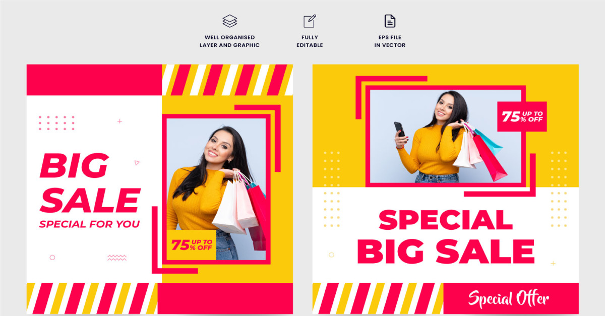 Special discount offer template vector TemplateMonster