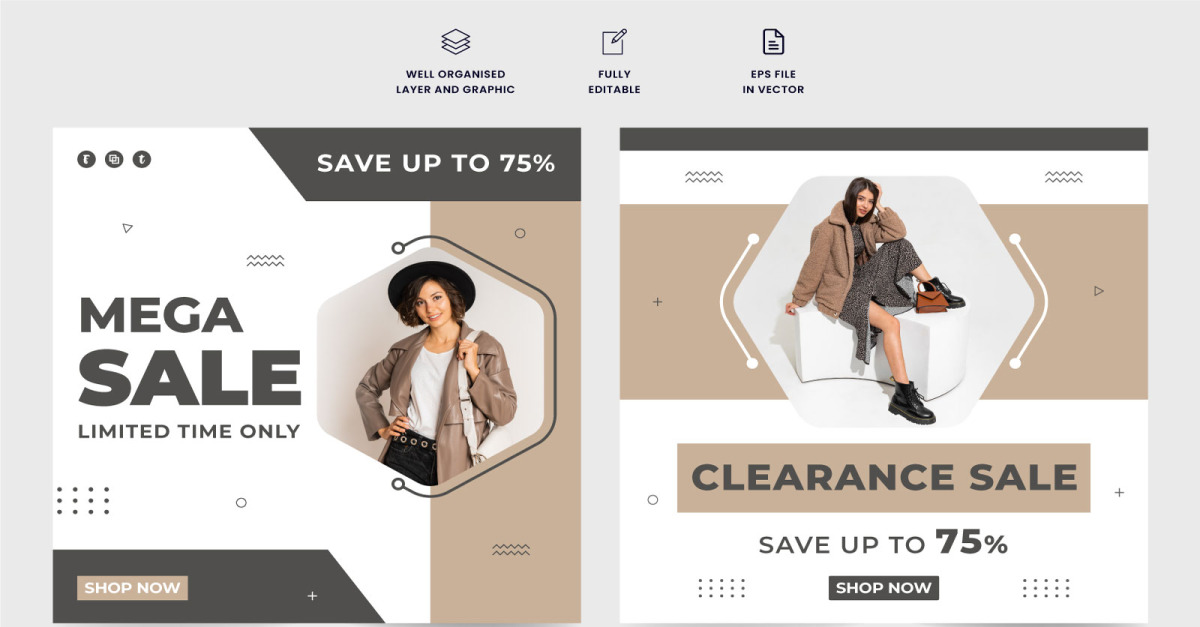 Store advertisement template vector #293543 - TemplateMonster
