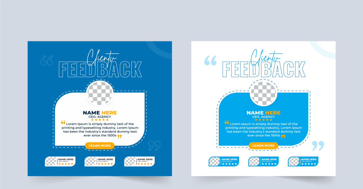 Customer Feedback Template Design Vector - TemplateMonster