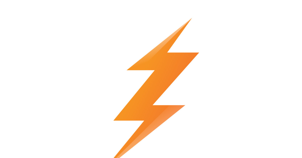 Lightning Flash logo Template vector icon V7