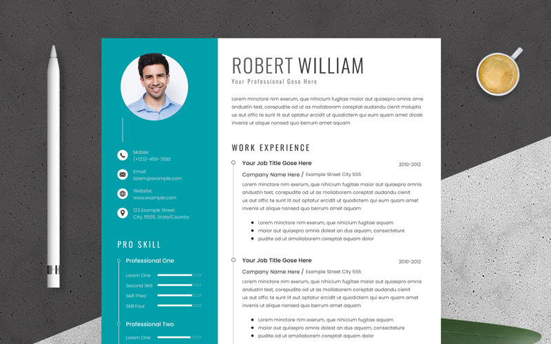 Resume Template with Paste Accent - Resume Template With Paste Accent 294997 Original 