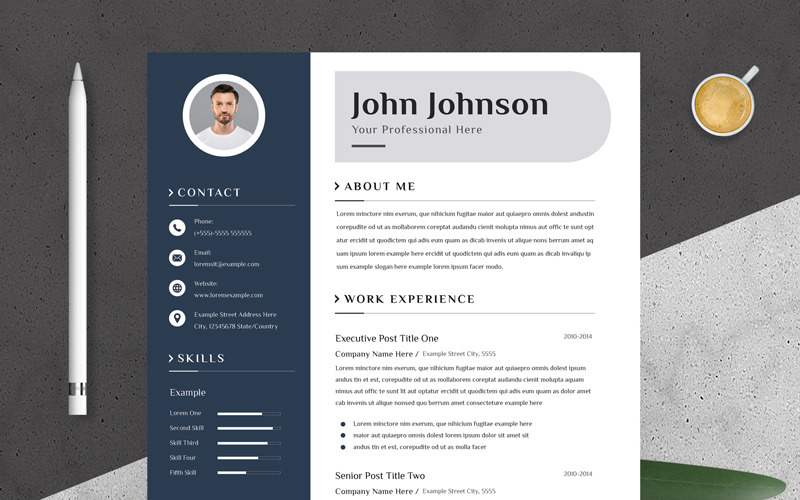 Simple Resume Template with Print #294995 - TemplateMonster
