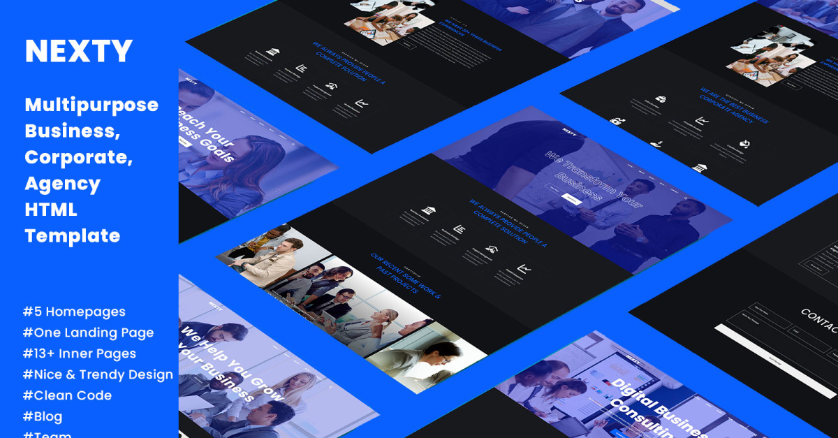 Nexty - Multipurpose Business, Corporate, Agency HTML Template
