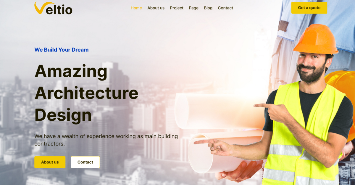 Veltio- Architecture & Interior HTML5 Template