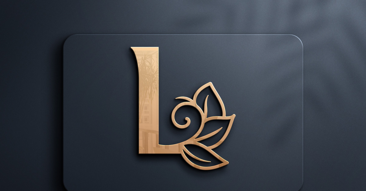 Letter L Monogram Beauty Logo Design - TemplateMonster