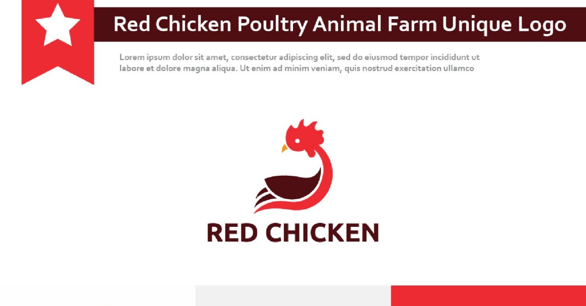 Premium Vector | Poultry farms logo inspiration flat design vector template