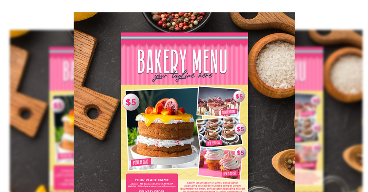 Custom Cake Bakery Brochure - Venngage