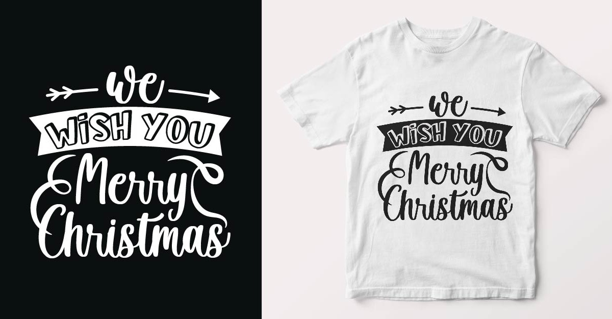 Arquivo vetorial de design de camiseta de natal