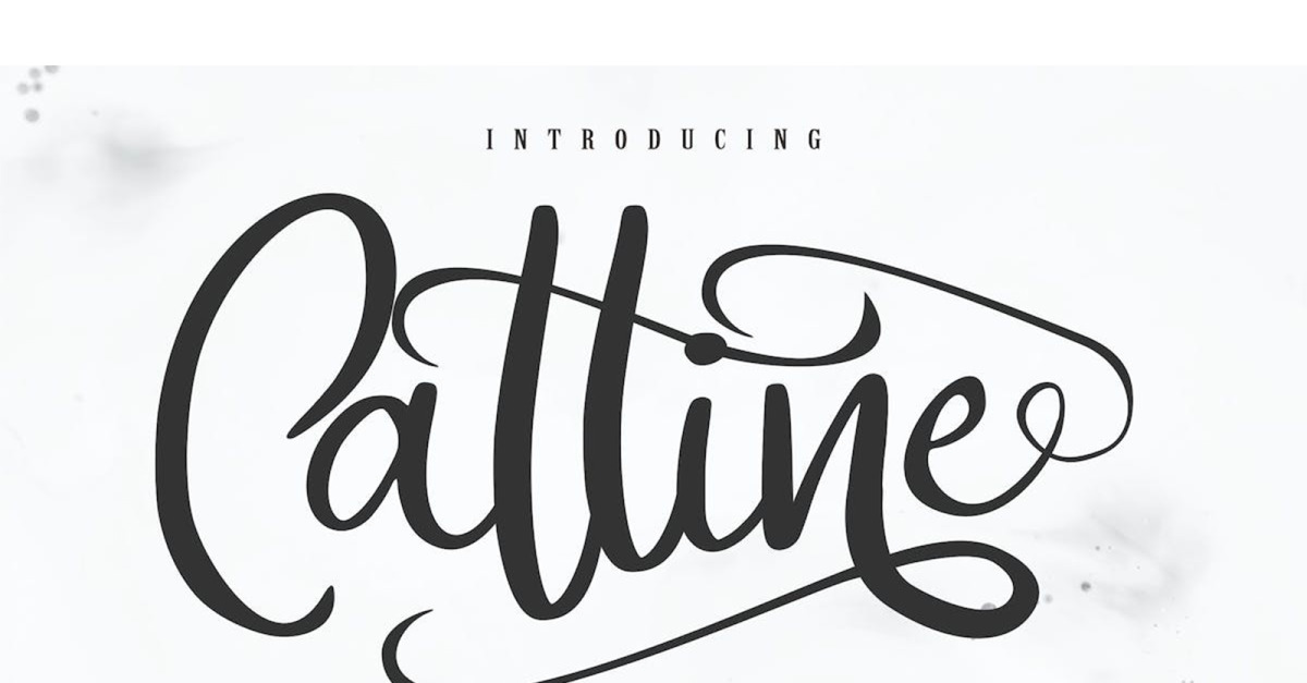 Fuente de script de caligrafía moderna Catline