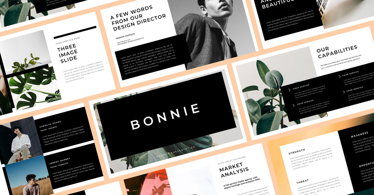 BONNIE - Mehrzweck-PowerPoint-Vorlage - TemplateMonster