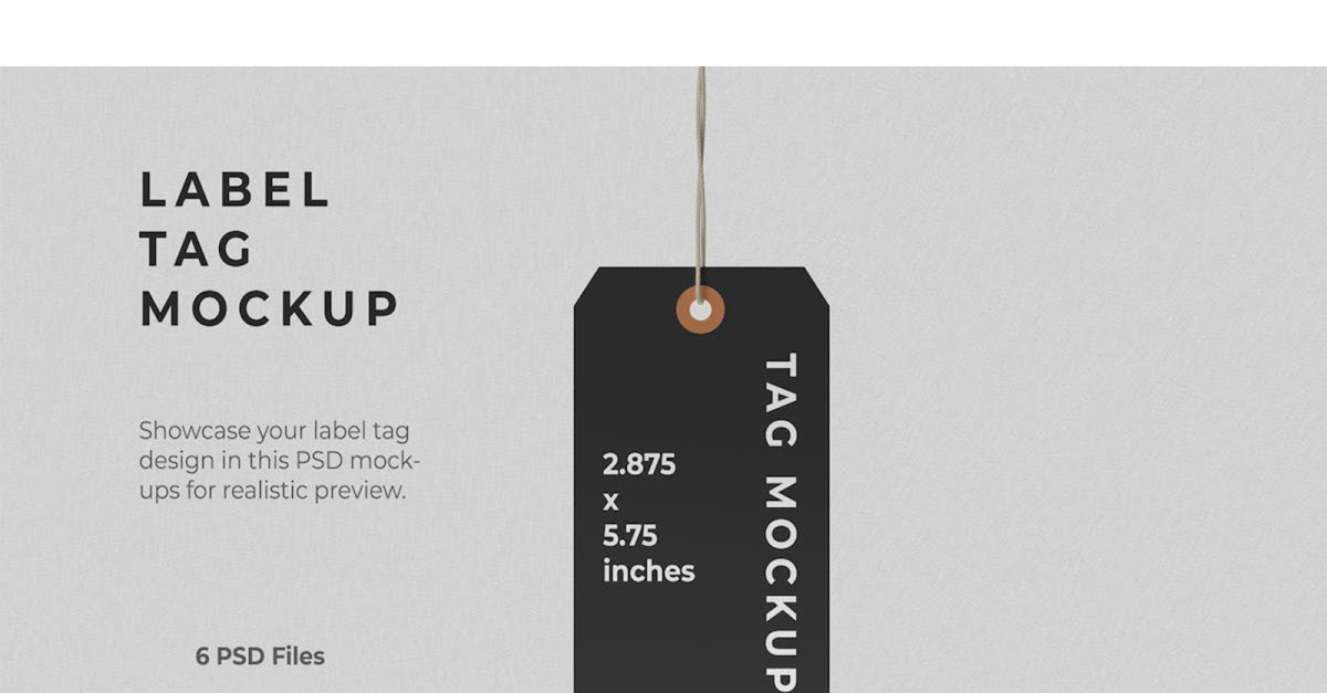 Label Tag Mockups - Label Tag Mockups - TemplateMonster