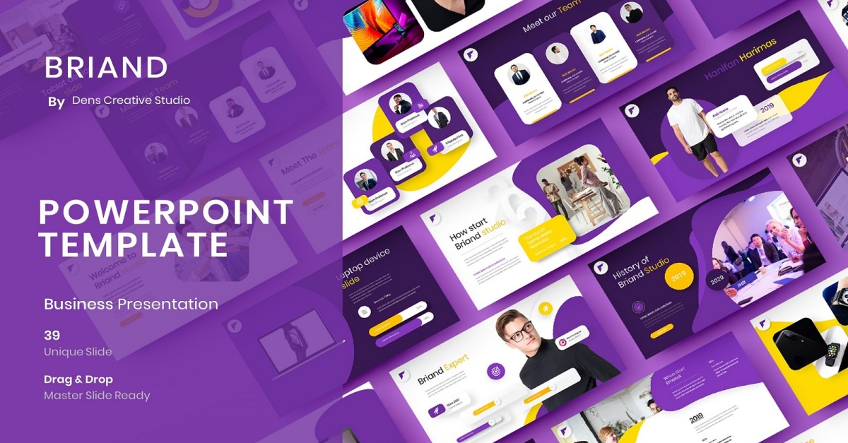 Briand – Business PowerPoint Template - TemplateMonster