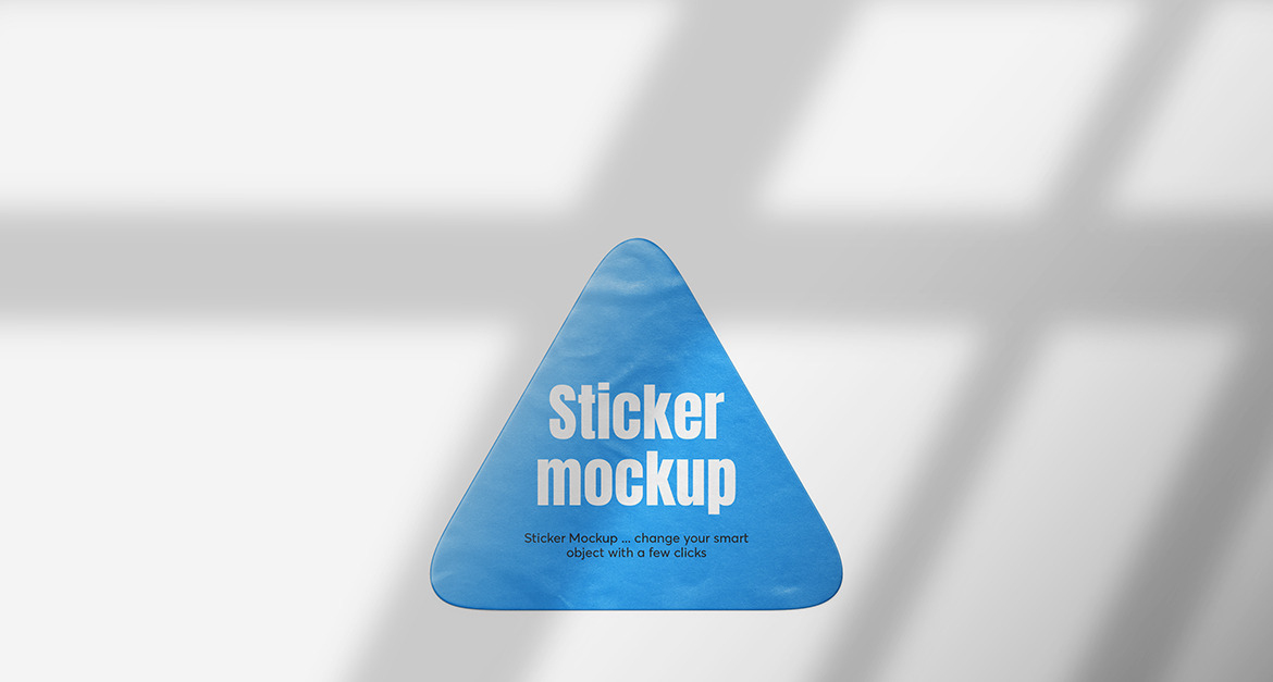 Triangle Sticker Mockup Vol 01 #298877 - TemplateMonster