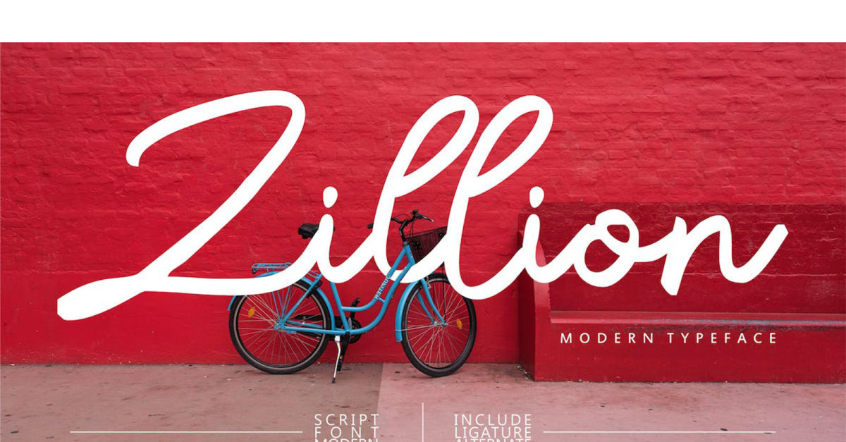 Fuente Zillion Modern Script #299015 - TemplateMonster