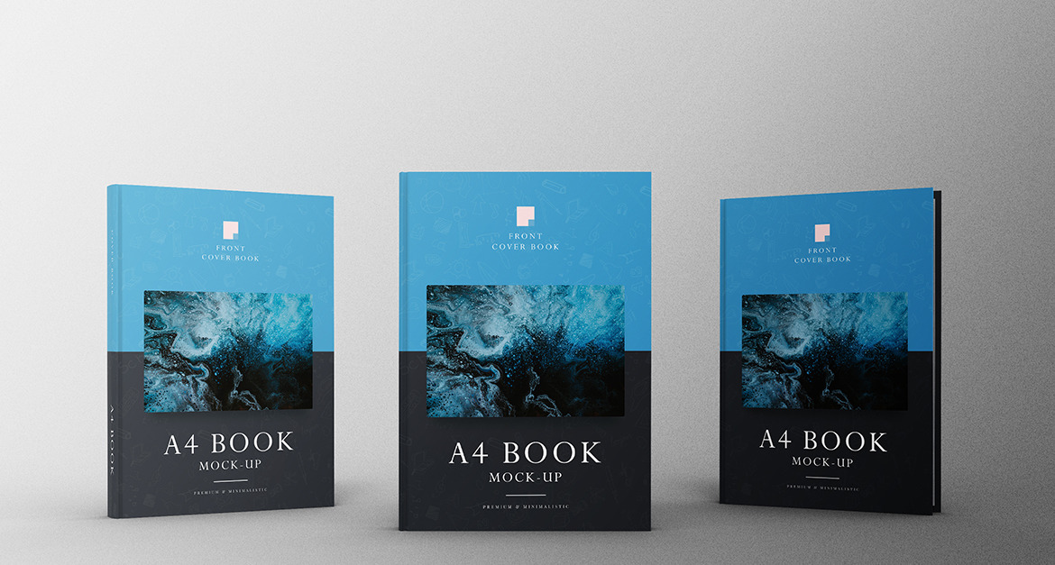 A4 Book Mockup PSD Template Vol 59