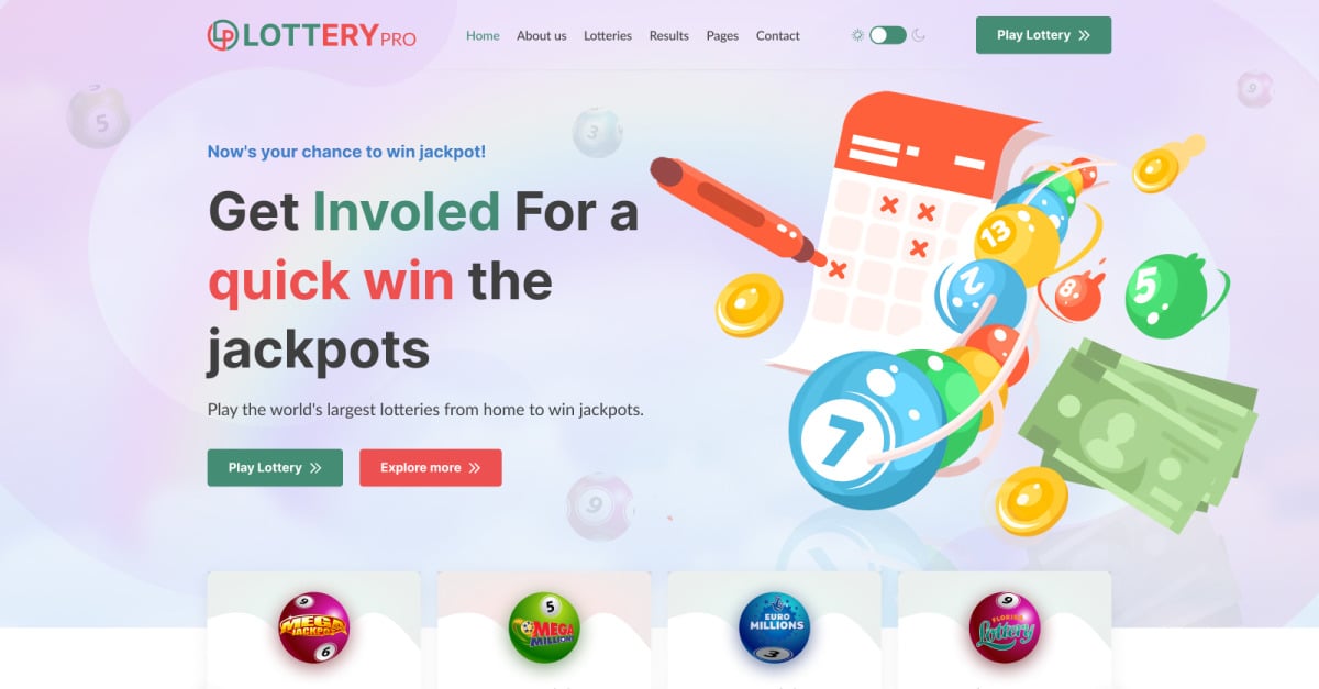 Lotterypro - Online Lotto & Lottery Platform  HTML Template