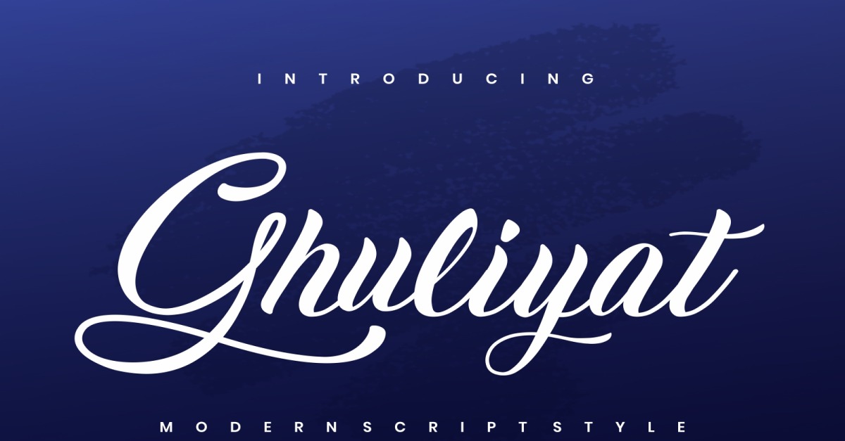 Script Moderno Ghuliyat - Carattere di script moderno - TemplateMonster