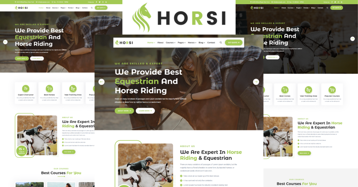 Horsi - Equestrian Club and Horse Riding HTML5 Template