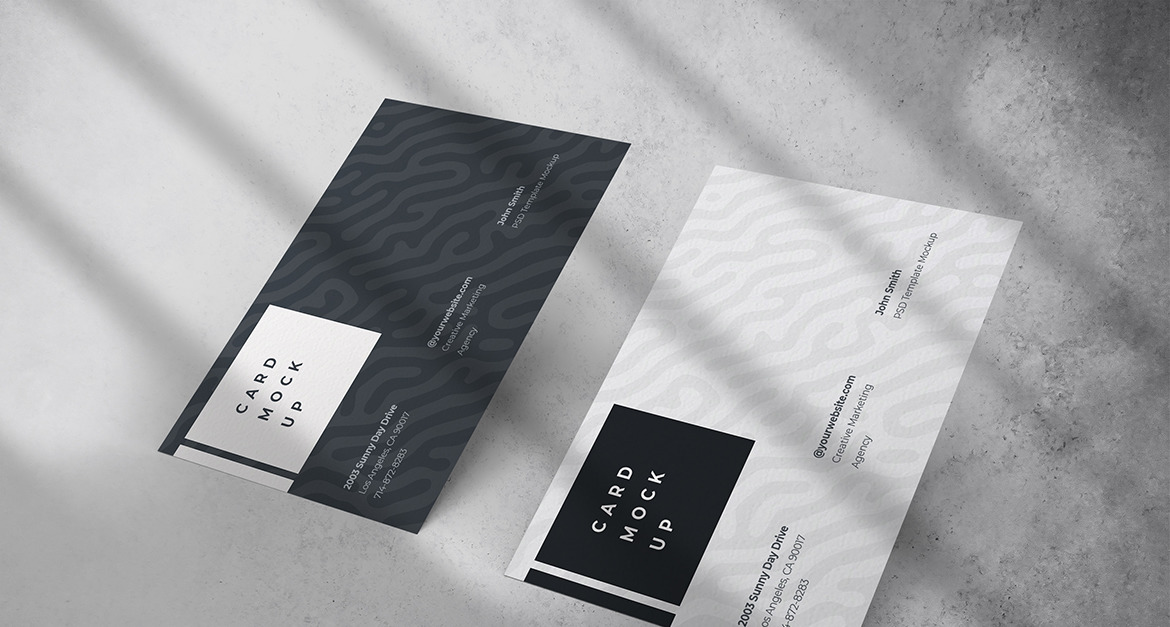 Business Card Mockup PSD Template Vol 50 - TemplateMonster