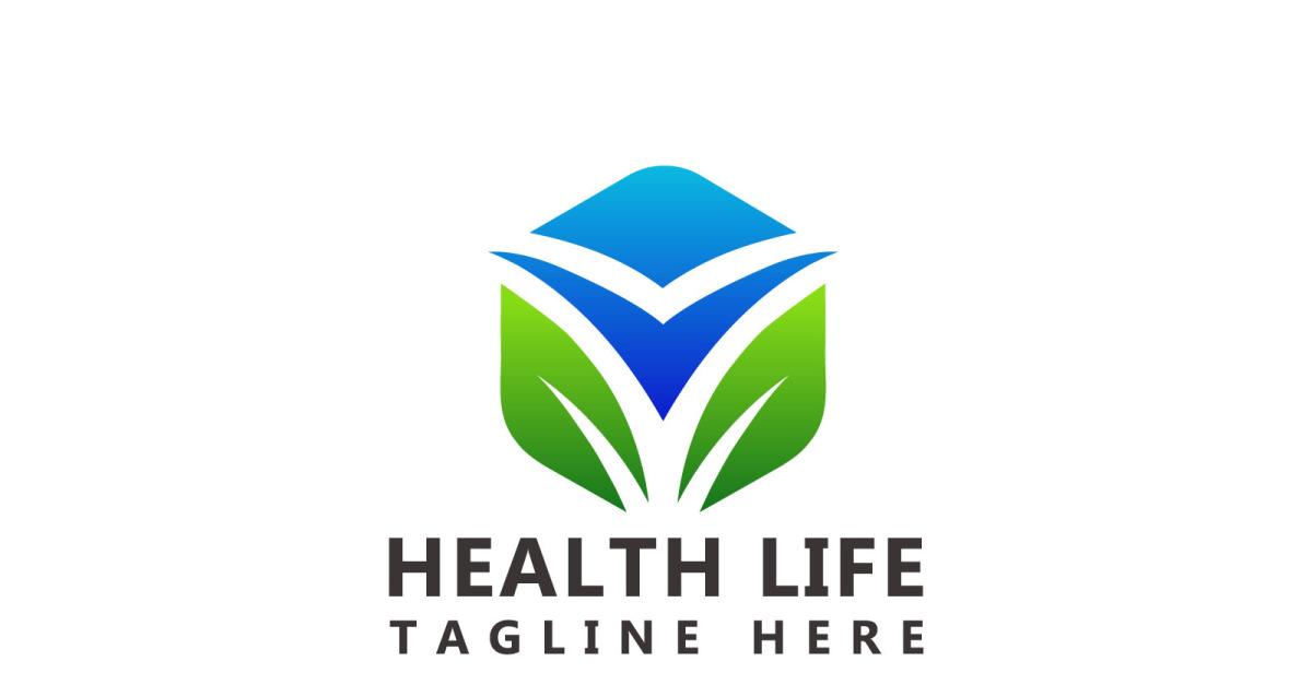 Health Life Logo, Nature Education Logo Template