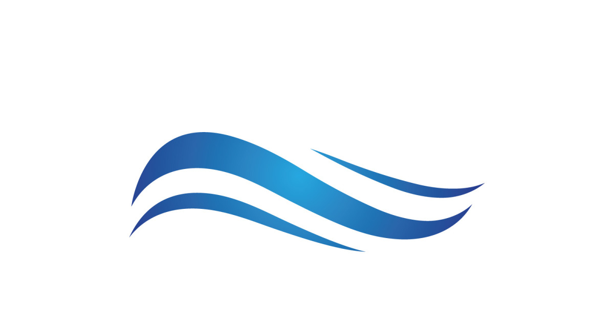 Wave vector illustration logo icon V4 - TemplateMonster