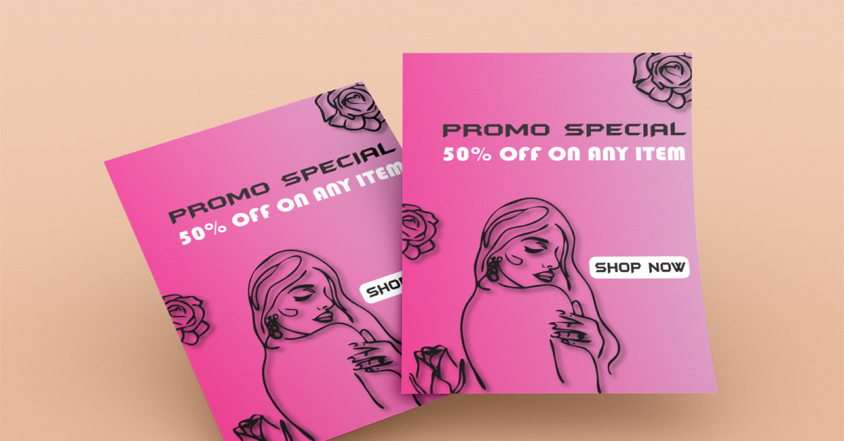 Promo Special Corporate Identy Flyer oder Poster Luxusdesign für