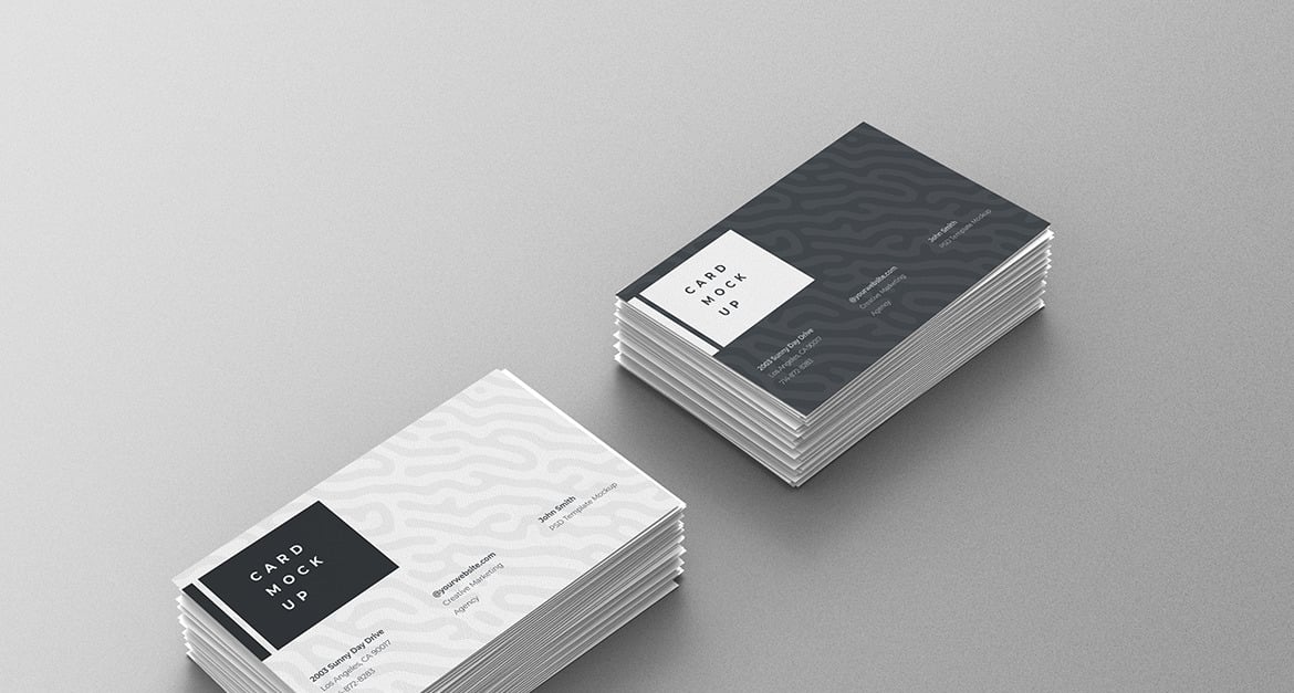 Business Card Mockup PSD Template Vol 70 - TemplateMonster