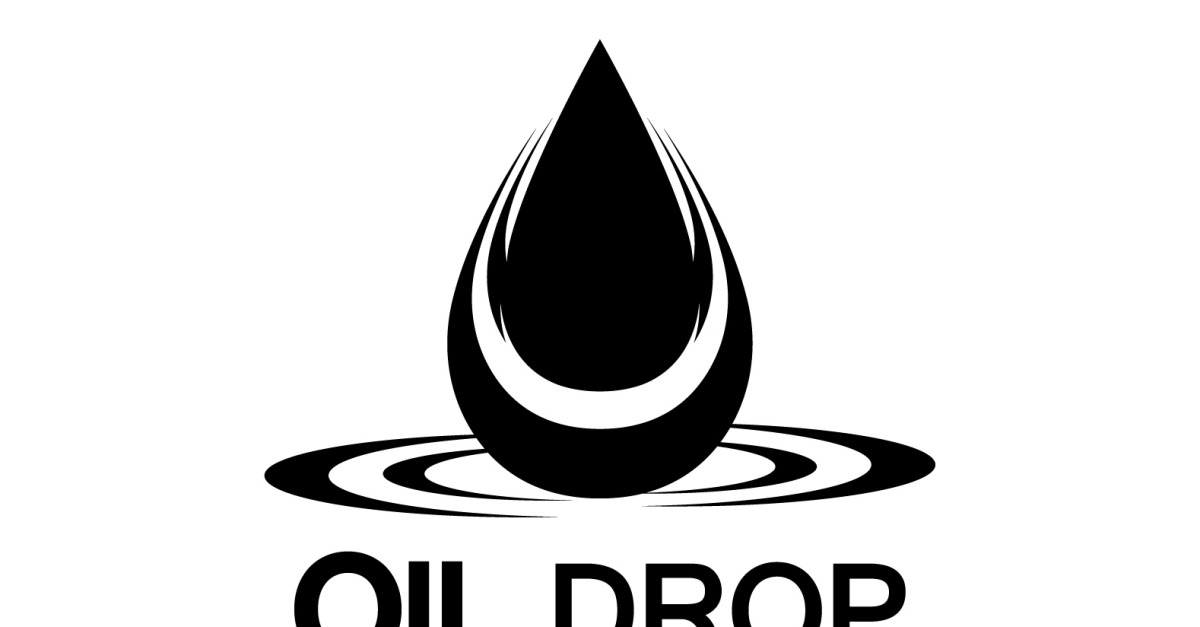 Oil Drop Logo Vector Illustration Design Template 7