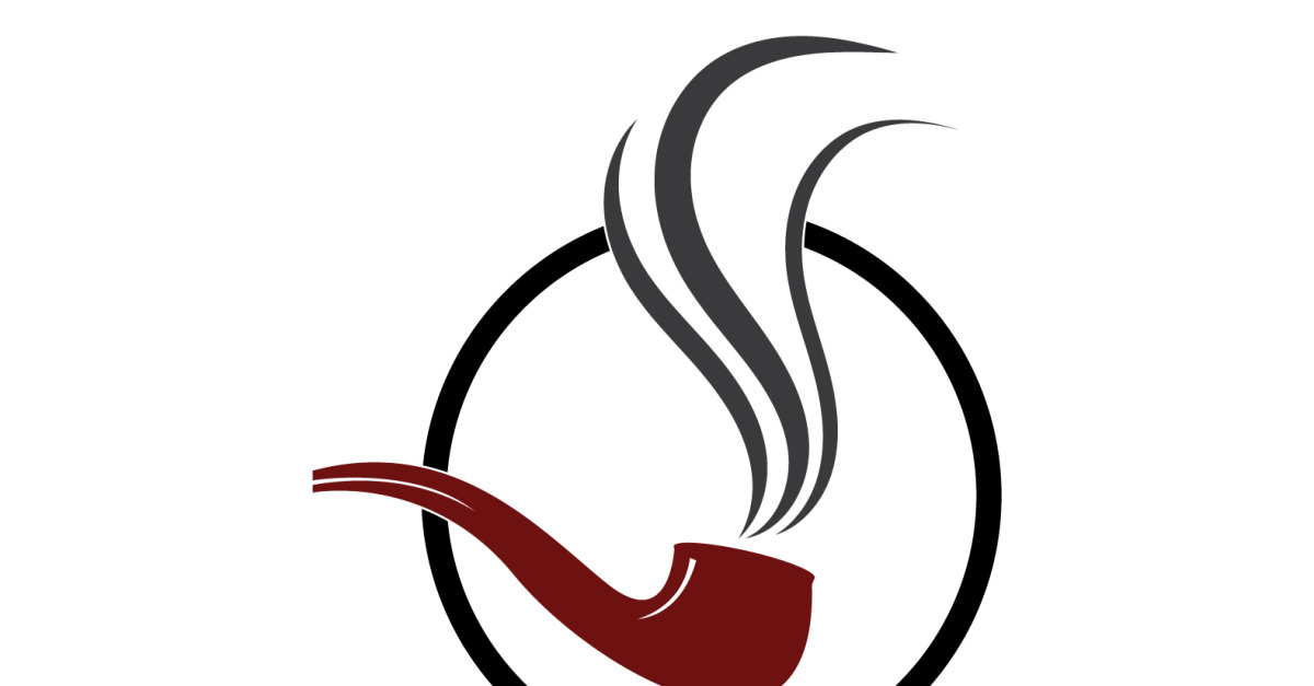 Pipe Smoking Logo Icon Vector Illustration Design 33