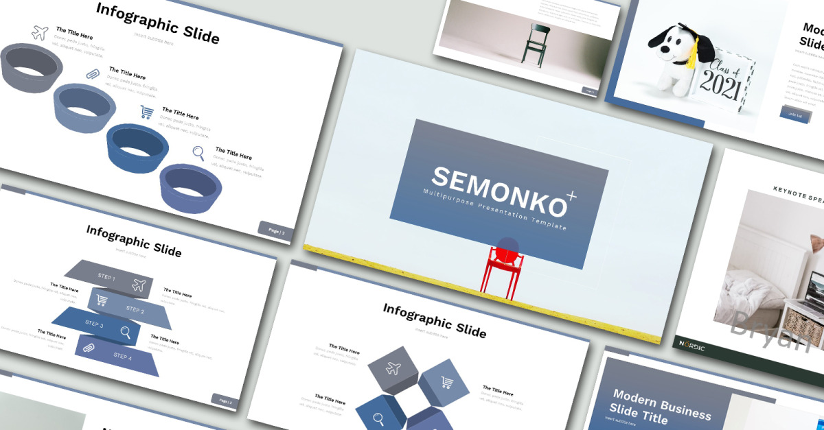 Semonko Mehrzweck-Powerpoint-Vorlage - TemplateMonster