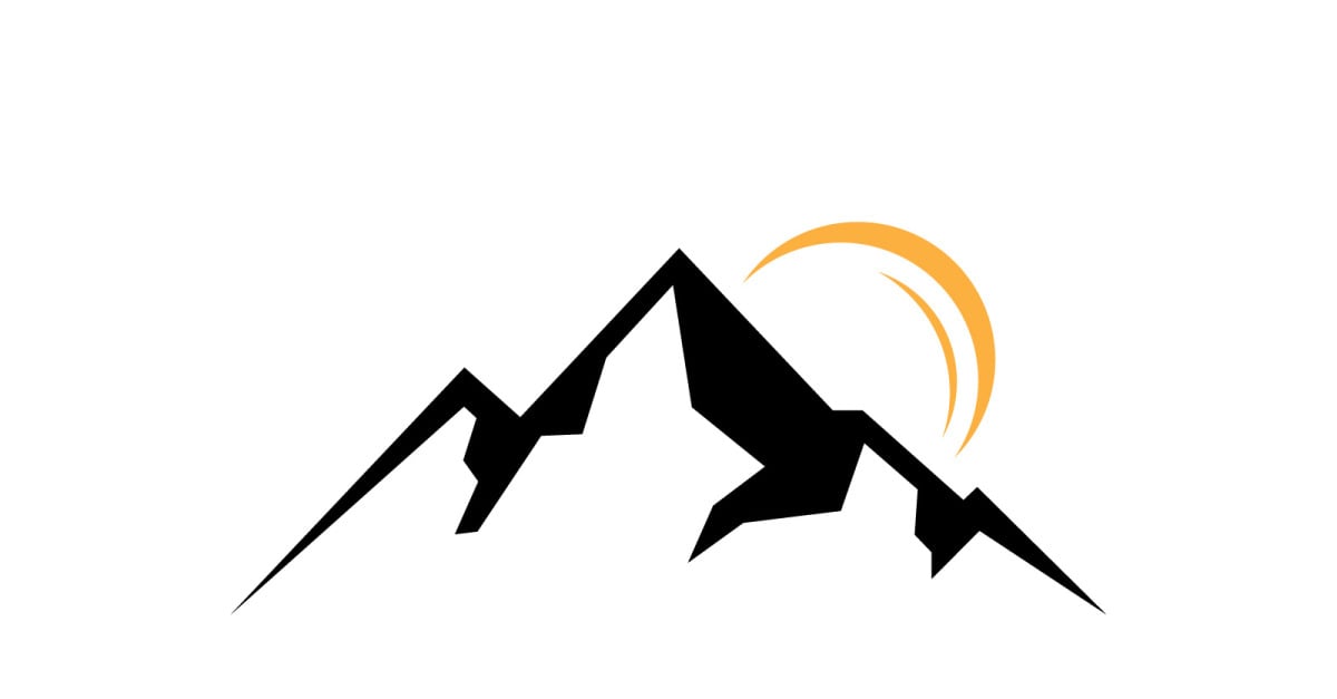 Góra logo symbol górski wektor znak V2 - TemplateMonster