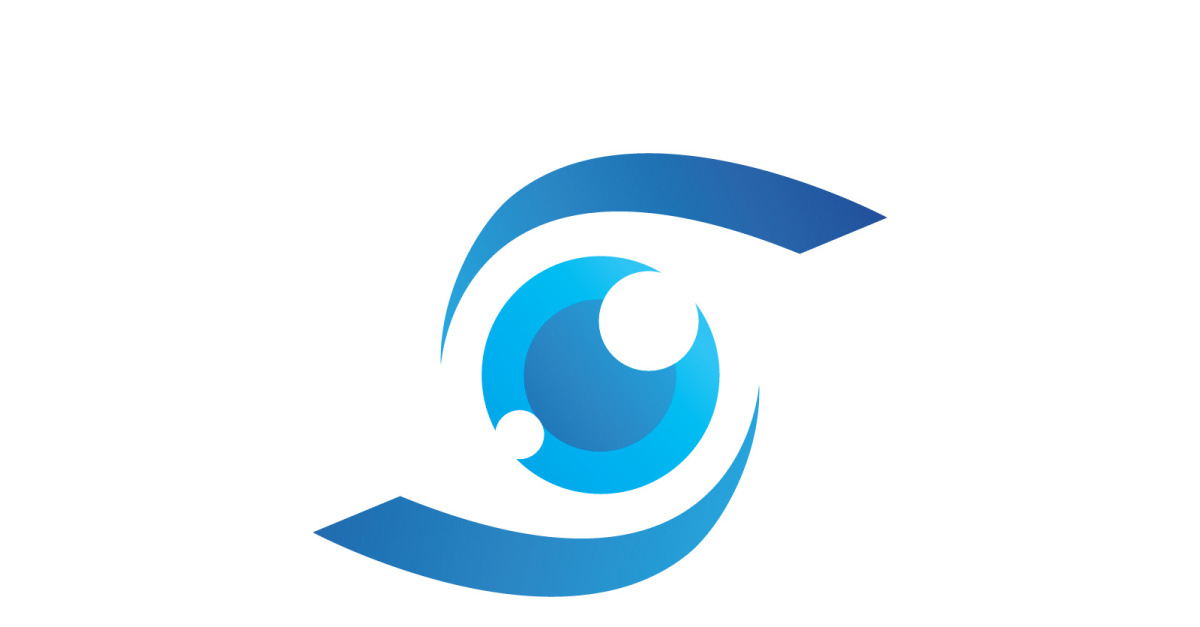Premium Vector | Software company logo with creative eye design icon design  vector illustration
