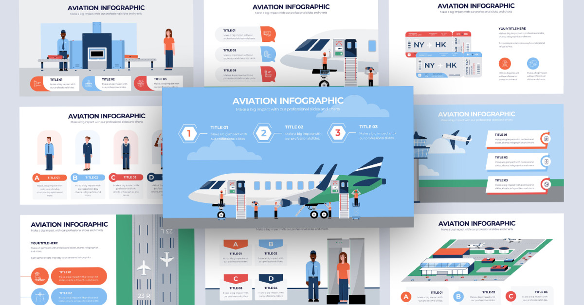 Aviation Vector Infographic Google Slides Template Aviation Vector Infographic Google Slides Template