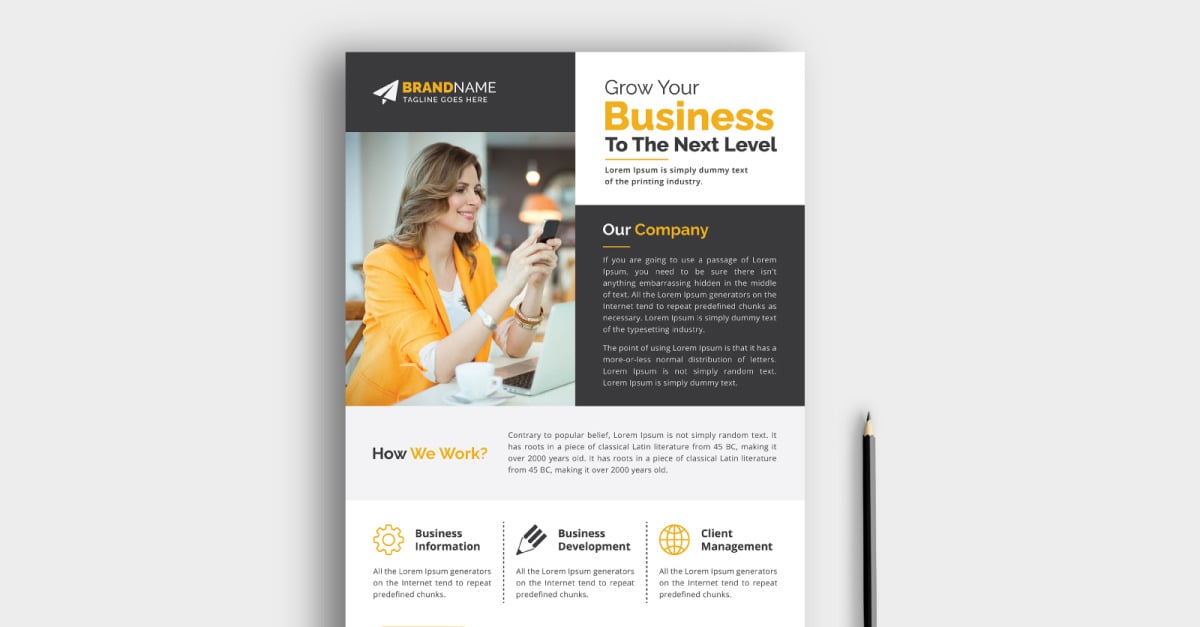 Modern Professional Corporate Business Marketing Flyer Template Design ...