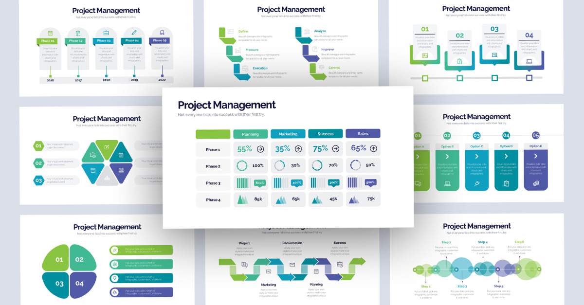 Project Management Infographic Google Slides Template