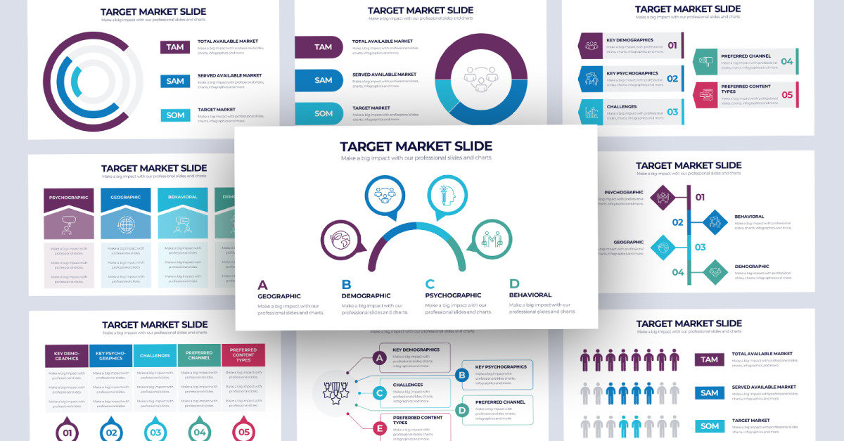 Target Market Infographic Powerpoint Template