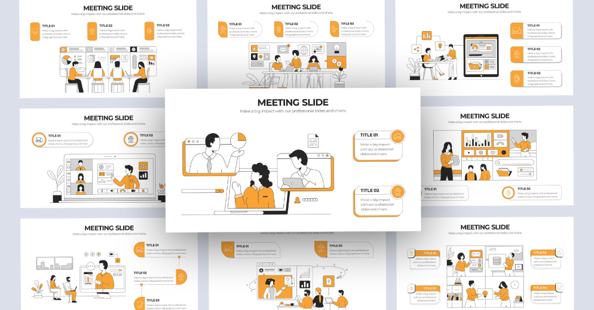 Team Meeting Vector Infographic Google Slides Template