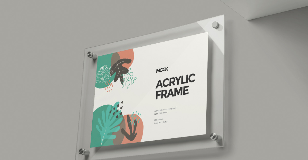 MockSpace : Acrylic Frame Mockup #306148 - TemplateMonster