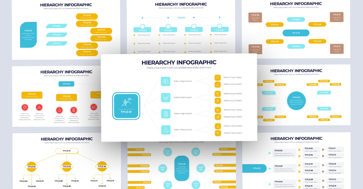Hierarchy Structure Infographic PowerPoint Template