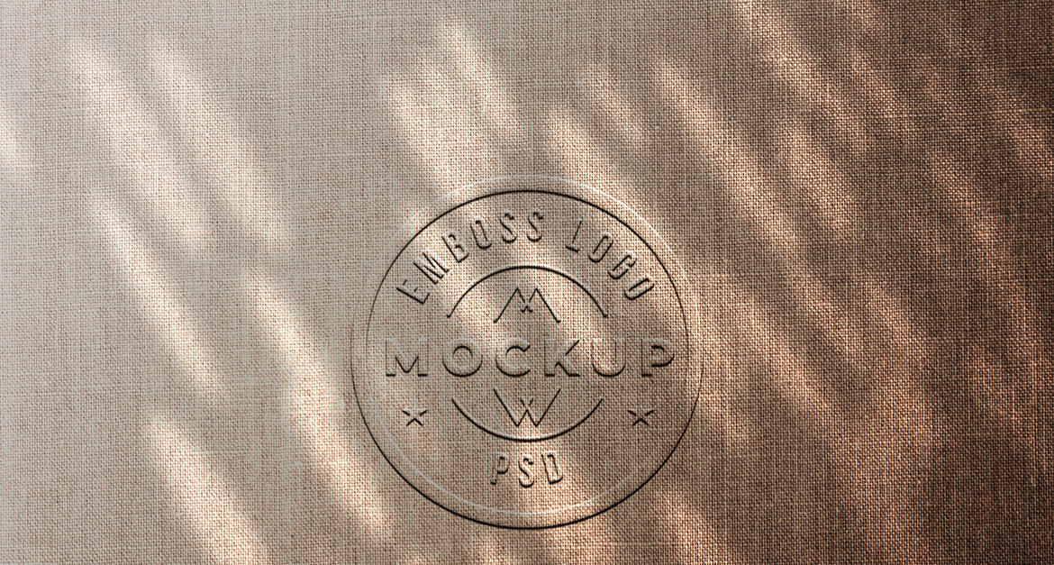 Embossed Logo Mockup PSD Template Vol 09 TemplateMonster