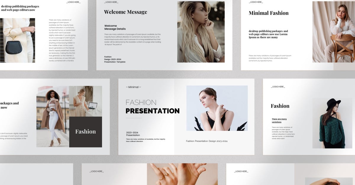 Minimal Fashion Presentation Template - TemplateMonster