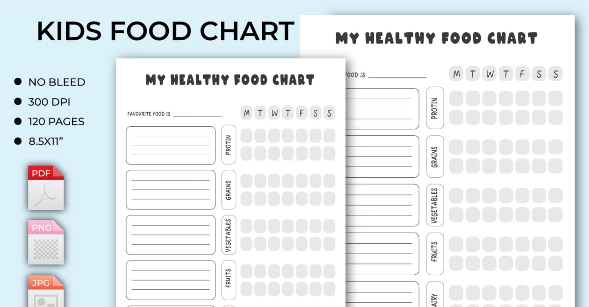 kids-food-chart-planner-kdp-interior-templatemonster