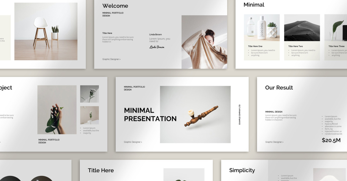 Minimal Presentation Template #307048 - TemplateMonster